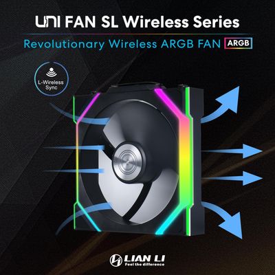 Lian Li Uni Fan SL Wireless LCD 120 Black (3-Pack)