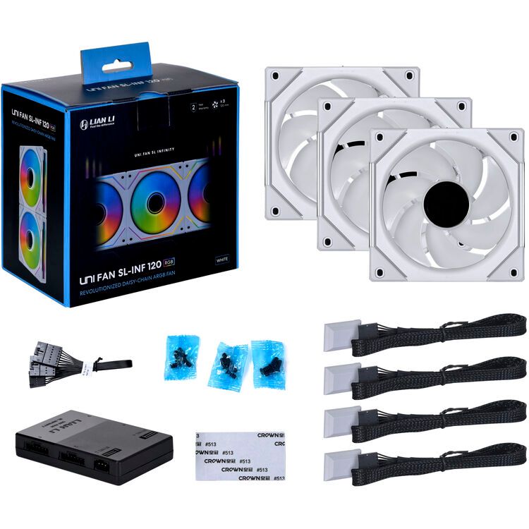 Lian Li UNI FAN SL-INF 120 RGB White (3 Pack)