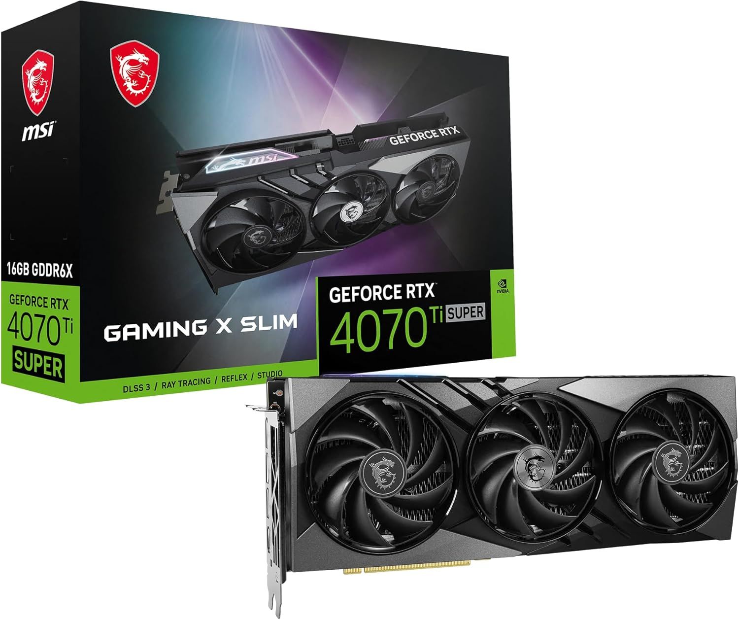 MSI Gaming RTX 4070 Ti Super 16G Gaming X Slim Graphics Card