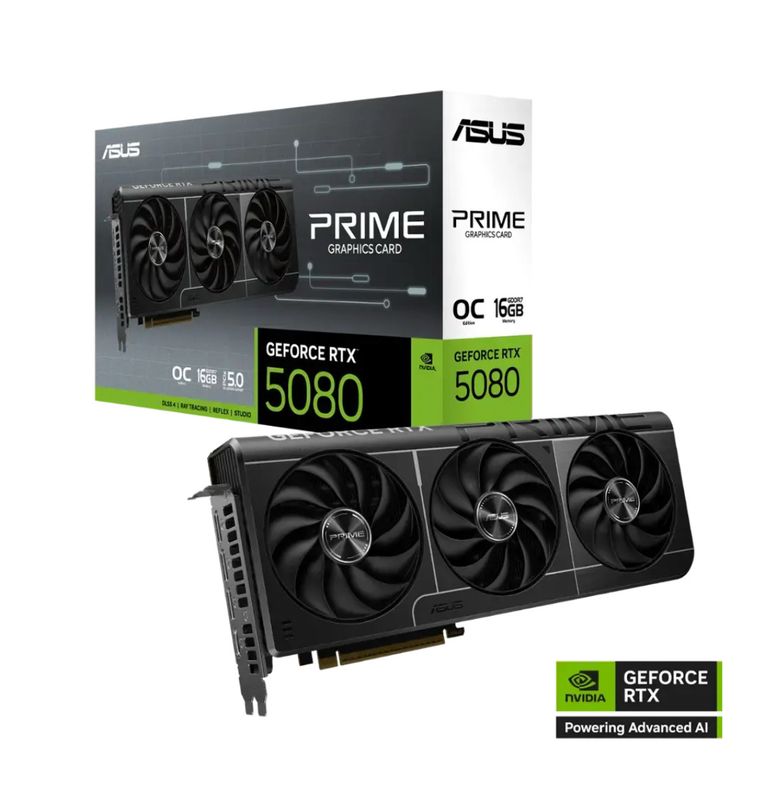 ASUS - PRIME NVIDIA GeForce RTX 5080 16GB GDDR7 PCI Express 5.0 Graphics Card - Black