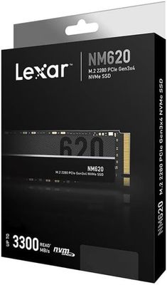 Lexar SSD NM620-256GB, NVMe, M.2 2280, Read up to 3500MB/s, Write up to 1300MB/s