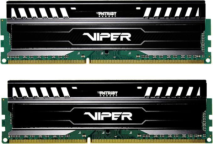 Patriot Memory 16GB(2x8GB) Viper III DDR3 1600MHz (PC3 12800) CL9 Desktop Memory with Black Mamba Heatsink - PV316G160C9K