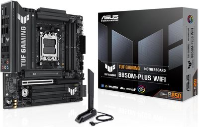 ASUS TUF Gaming B850M-PLUS WiFi AMD AM5 B850 mATX Motherboard,