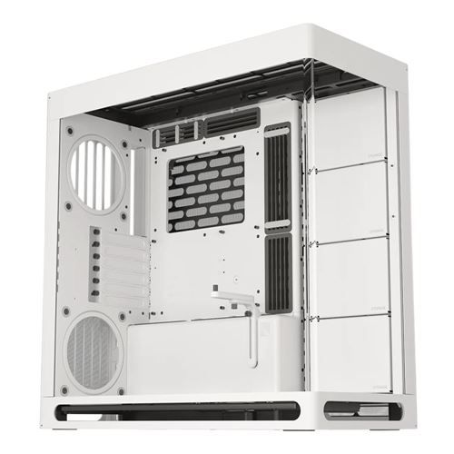 HAVN HS 420 Dual-Chamber Tempered Glass ATX Mid-Tower Computer Case - White