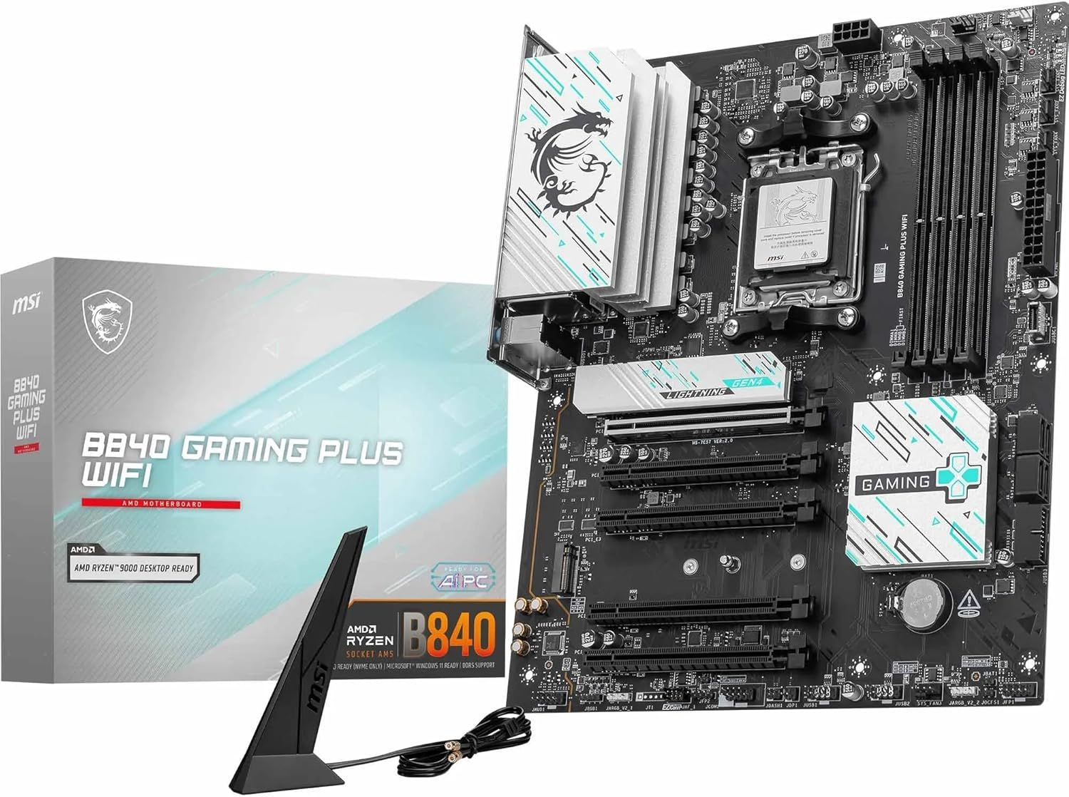 MSI B840 Gaming Plus WiFi Motherboard, ATX