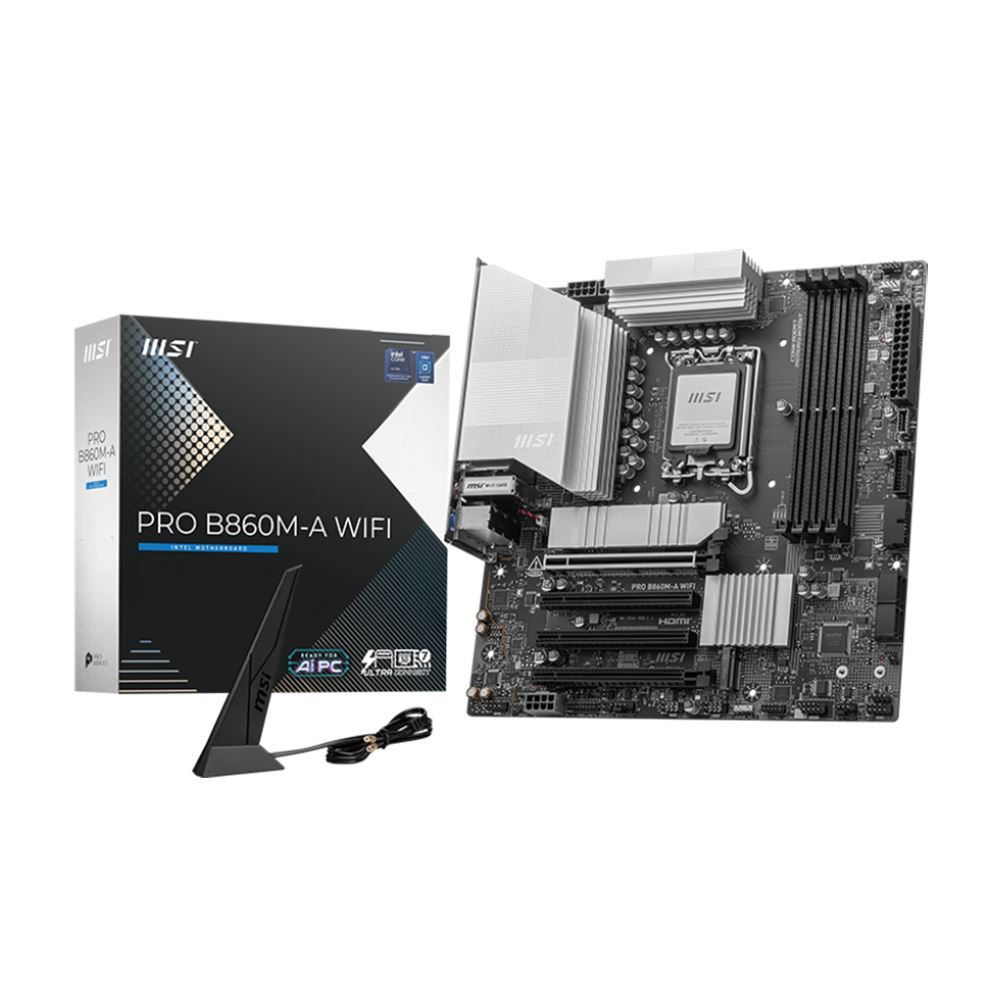MSI B860M-A PRO WIFI Intel LGA 1851 microATX Motherboard