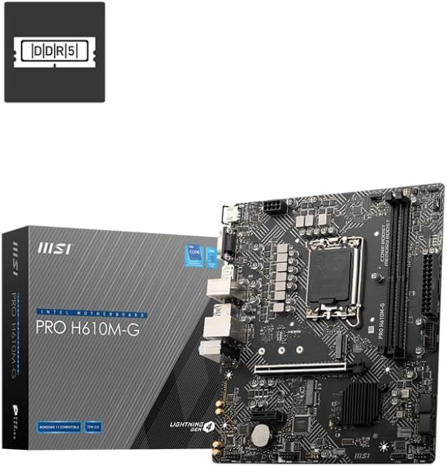MSI PRO H610M-G ProSeries Motherboard