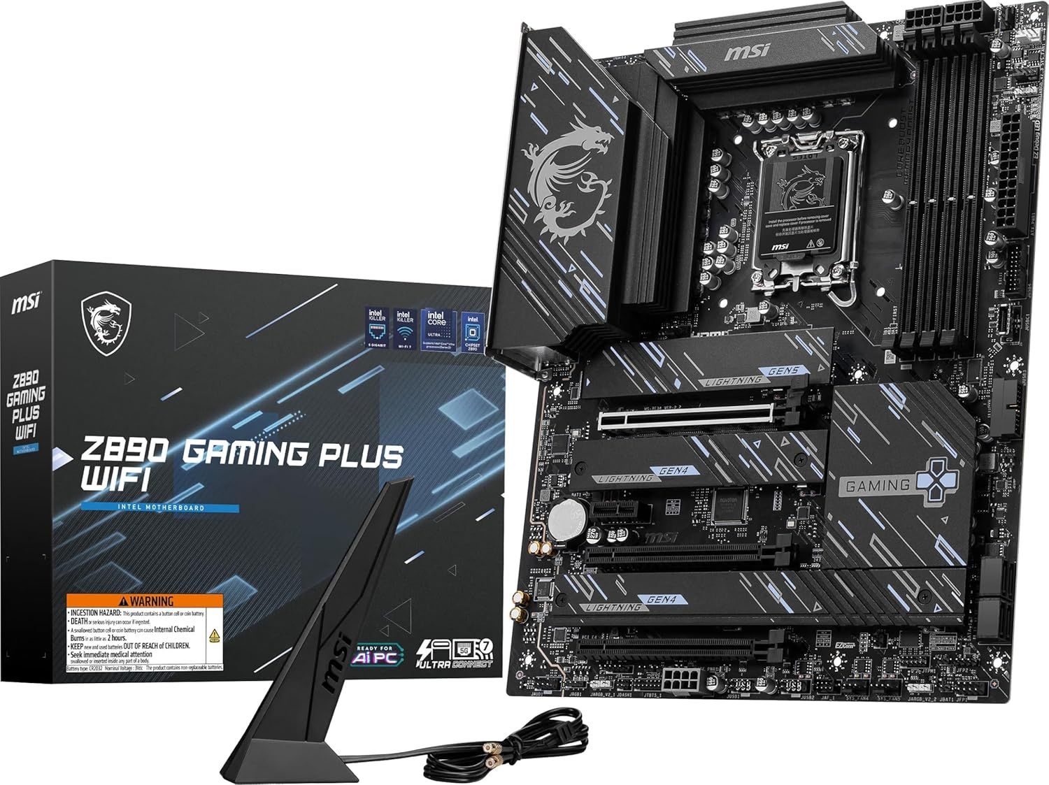 MSI Z890 Gaming Plus WiFi Gaming Motherboard