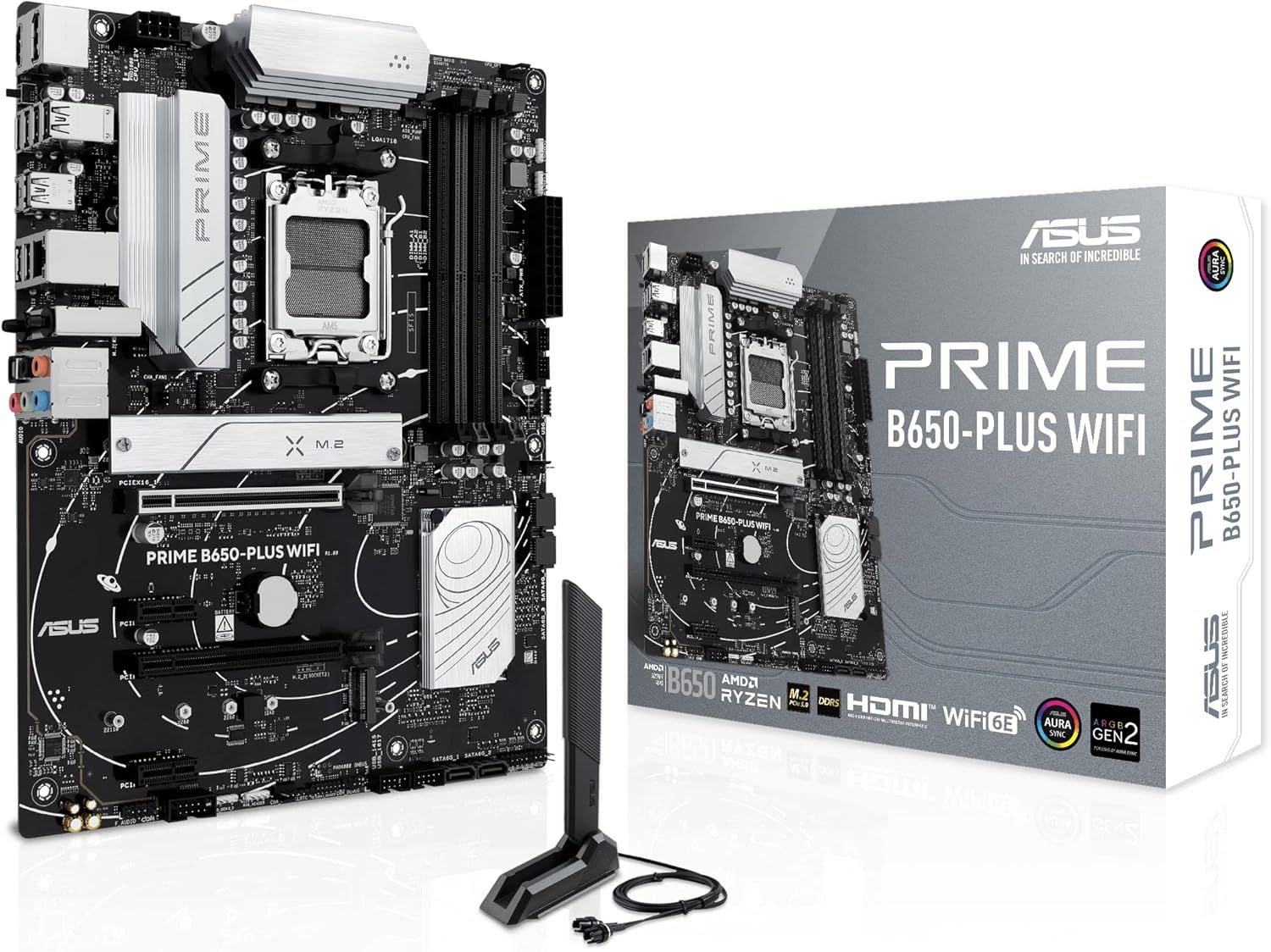 ASUS Prime B650-PLUS WiFi AMD B650 AM5 Ryzen™ Desktop 9000 8000 & 7000 ATX Motherboard