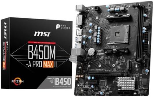 MSI B450M-A PRO MAX II ProSeries Motherboard