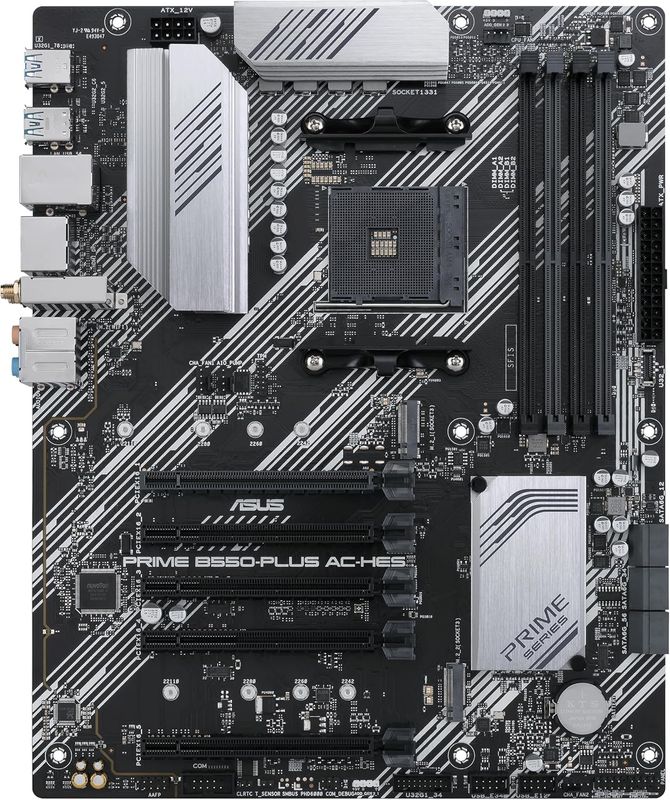 ASUS Prime B550-PLUS AC-HES AMD AM4 (3rd Gen Ryzen) ATX Motherboard