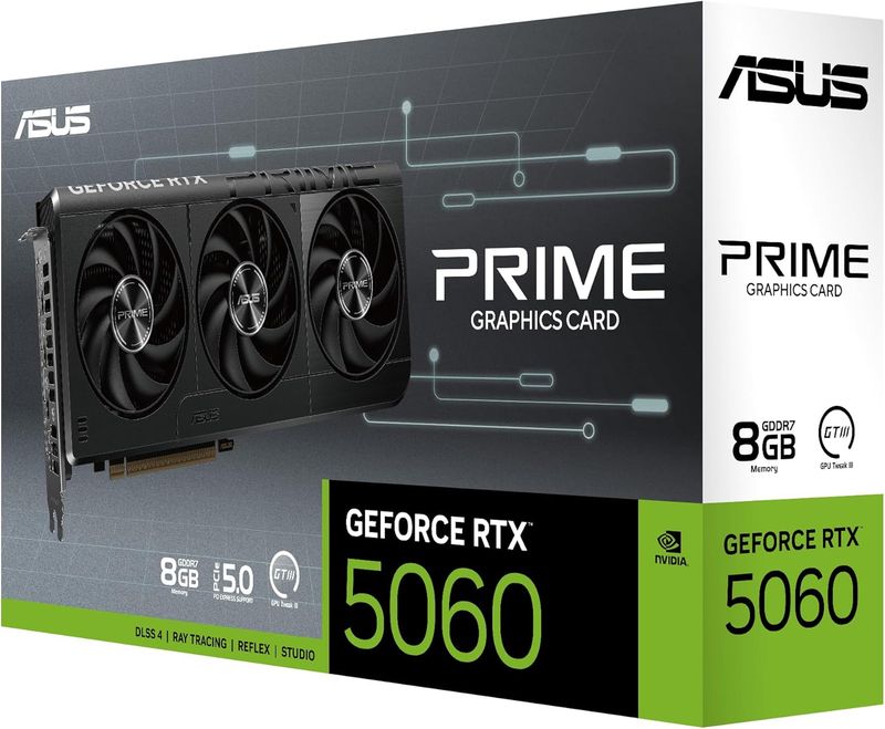 ASUS Dual GeForce RTX 5060 Ti 8GB GDDR7 PCI Express 5.0 x8 ATX Graphics Card DUA