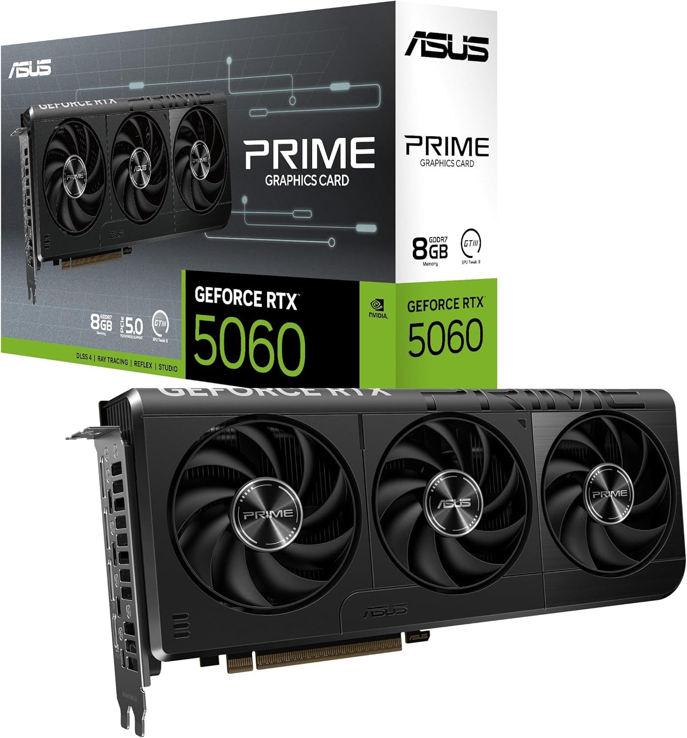 ASUS The SFF-Ready Prime GeForce RTX™ 5060 8GB GDDR7 Graphics Card