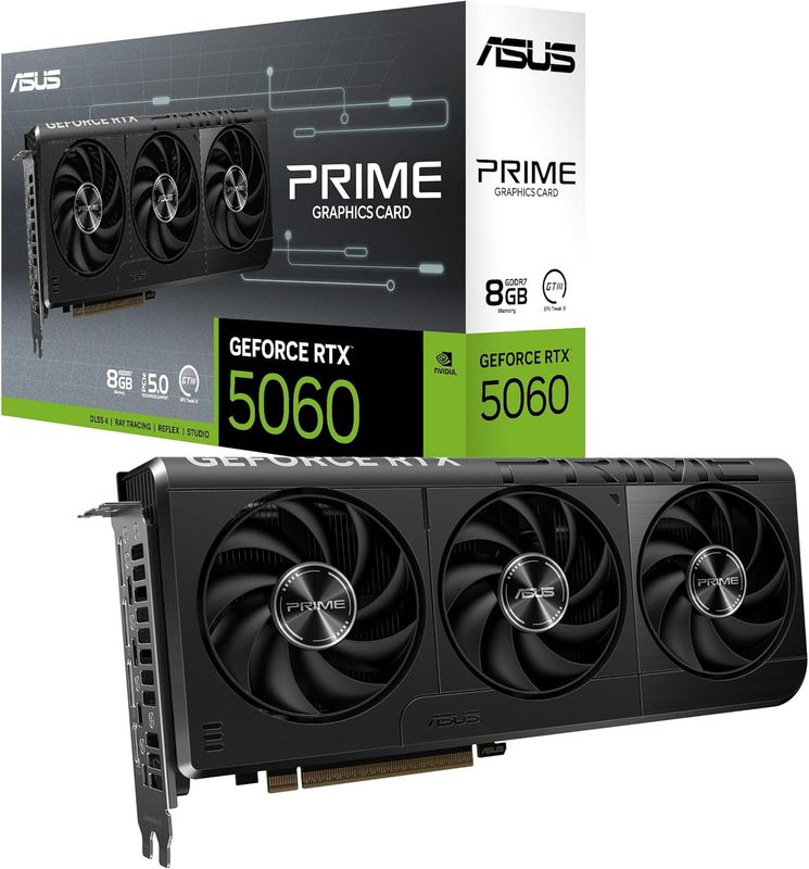 ASUS The SFF-Ready Prime GeForce RTX™ 5060 8GB GDDR7 Graphics Card