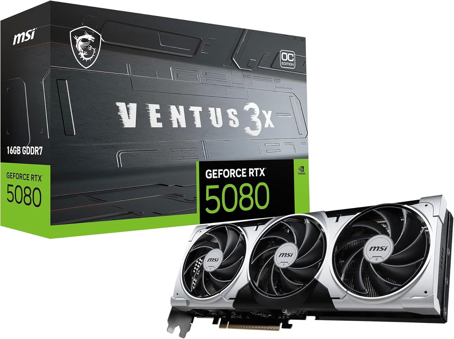 MSI Gaming RTX 5080 16G Ventus 3X OC Plus Graphics Card