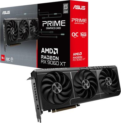 ASUS Prime Radeon™ RX 9060 XT 16GB GDDR6 OC Edition Graphics Card