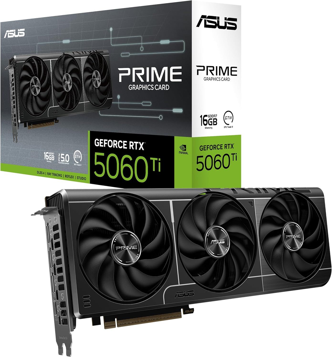ASUS The SFF-Ready Prime GeForce RTX™ 5060 Ti 16GB GDDR7 Graphics Card