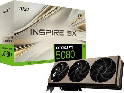 MSI Inspire 3X OC RTX 5080 16 GB MSI Inspire 3X OC RTX 5080 16 GB