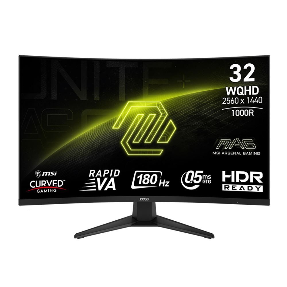 MSI MAG 325CQF 31.5" 2K WQHD (2560 x 1440) 180Hz Curved Screen Gaming Monitor