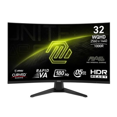 MSI MAG 325CQF 31.5" 2K WQHD (2560 x 1440) 180Hz Curved Screen Gaming Monitor