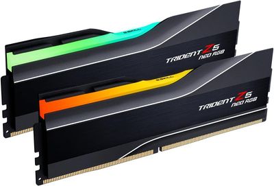 G.SKILL Trident Z5 Neo RGB Series (AMD Expo & Intel XMP 3.0) DDR5 RAM 64GB (2x32GB) 6000MT/s CL36-36-36-96 1.35V Desktop Computer Memory U-DIMM G.SKILL Trident Z5 Neo RGB Series (AMD Expo & Intel XMP 3.0) DDR5 RAM 64GB (2x32GB) 6000MT/s CL36-36-36-96 1.35V Desktop Computer Memory U-DIMM