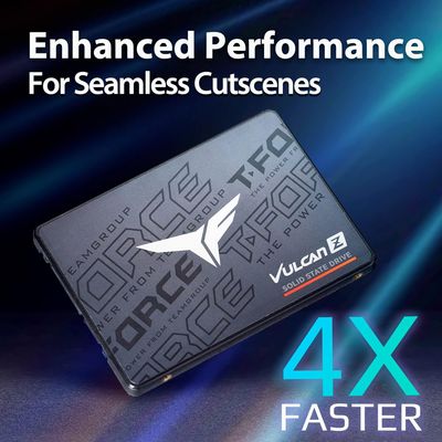 TEAM GROUP T-Force Vulcan Z 256GB SLC Cache 3D NAND TLC 2.5 Inch SATA III Internal Solid State Drive SSD TEAM GROUP T-Force Vulcan Z 256GB SLC Cache 3D NAND TLC 2.5 Inch SATA III Internal Solid State Drive SSD