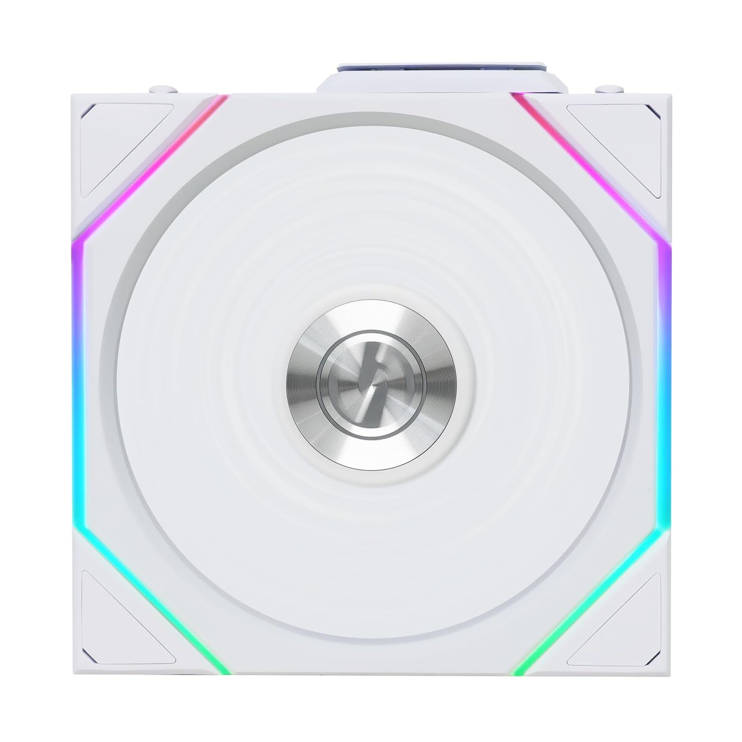 Lian Li UNI Fan TL Wireless 120-Single Pack-2.4 GHz Wireless Signal ARGB Fan-Infinity Mirror-Daisy-Chain Design-Customizable Lighting Effects-Controller NOT Included & Required - White