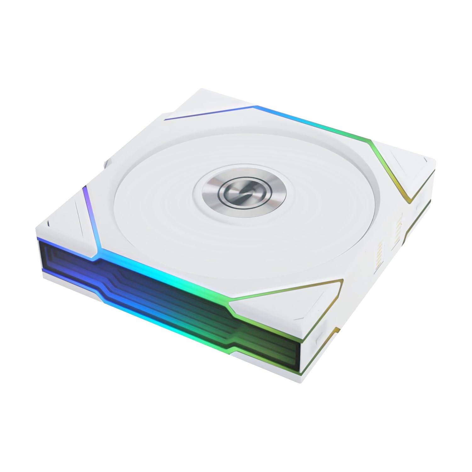 Lian Li UNI Fan TL Wireless 120-Single Pack (Reverse Blade)-2.4 GHz Wireless Signal ARGB Fan-Infinity Mirror-Daisy-Chain-Customizable Lighting-Controller NOT Included & Required - White