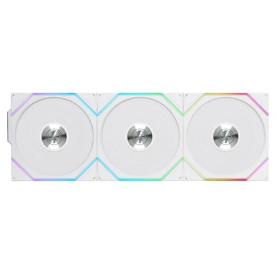 Lian Li UNI Fan TL Wireless 120-Triple Pack-2.4 GHz Wireless Signal ARGB Fan-Infinity Mirror-Daisy-Chain Design-Customizable Lighting Effects-Controller Included & Required - White Lian Li UNI Fan TL Wireless 120-Triple Pack-2.4 GHz Wireless Signal ARGB Fan-Infinity Mirror-Daisy-Chain Design-Customizable Lighting Effects-Controller Included & Required - White