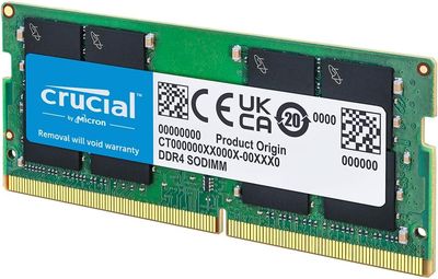 Crucial 8GB DDR4 RAM 3200MHz (PC4-25600), Downclockable to 2933/2666MHz Laptop Memory, Crucial 8GB DDR4 RAM 3200MHz (PC4-25600), Downclockable to 2933/2666MHz Laptop Memory,