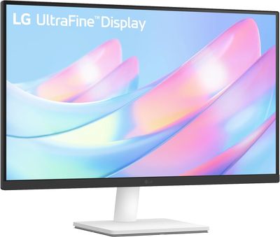 LG 27US500-W Ultrafine Monitor 27-Inch 4K UHD (3840x2160) HDR10 IPS Borderless Design Reader Mode Flicker Safe Switch App HDMI DisplayPort - White