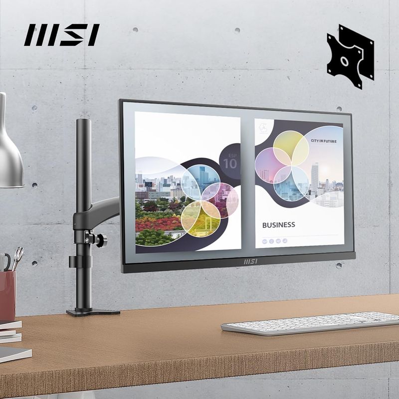 MSI PRO MP253 24.5-inch IPS 1920 x 1080 (FHD) Computer Monitor, 100Hz, Adaptive-Sync, HDMI, DP Port, VGA Port, VESA Mountable, Tilt, Speaker, 1ms, Black MSI PRO MP253 24.5-inch IPS 1920 x 1080 (FHD) Computer Monitor, 100Hz, Adaptive-Sync, HDMI, DP Port, VGA Port, VESA Mountable, Tilt, Speaker, 1ms, Black