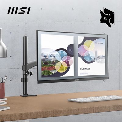 MSI PRO MP253 24.5-inch IPS 1920 x 1080 (FHD) Computer Monitor, 100Hz, Adaptive-Sync, HDMI, DP Port, VGA Port, VESA Mountable, Tilt, Speaker, 1ms, Black
