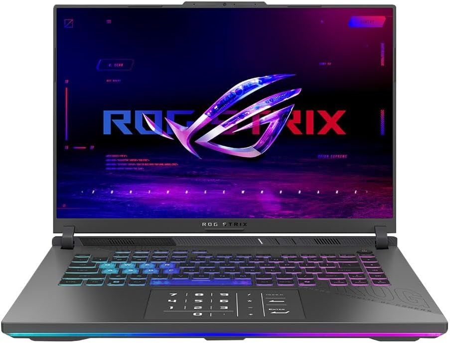 ASUS ROG Strix G16 16 ASUS ROG Strix G16 16" 165Hz Display Gaming Laptop; AMD Ryzen 9 8940HX 2.4GHz; NVIDIA GeForce RTX 5070 8GB GDDR7; 32GB DDR5-5200 RAM; 1TB NVMe SSD, Windows 11 Home