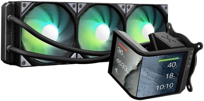 Customizable AIO Cooler 360mm Asetek Adela Pump 280w TDP ARGB Fan Intel LGA 1851/1700 AMD AM5/AM4 Customizable AIO Cooler 360mm Asetek Adela Pump 280w TDP ARGB Fan Intel LGA 1851/1700 AMD AM5/AM4