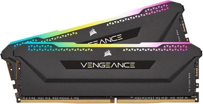 Corsair Vengeance RGB Pro SL 16GB (2x8GB) DDR4 3200 (PC4-25600) C16 Desktop Memory – Black
