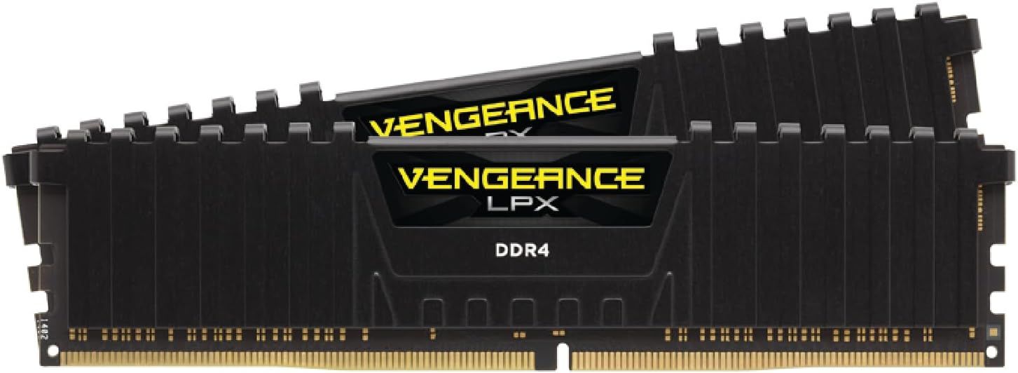 Corsair Vengeance LPX DDR4 RAM 16GB (2x8GB) 3200MHz CL16-18-18-36 1.35V Intel AMD Desktop Computer Memory - Black Corsair Vengeance LPX DDR4 RAM 16GB (2x8GB) 3200MHz CL16-18-18-36 1.35V Intel AMD Desktop Computer Memory - Black