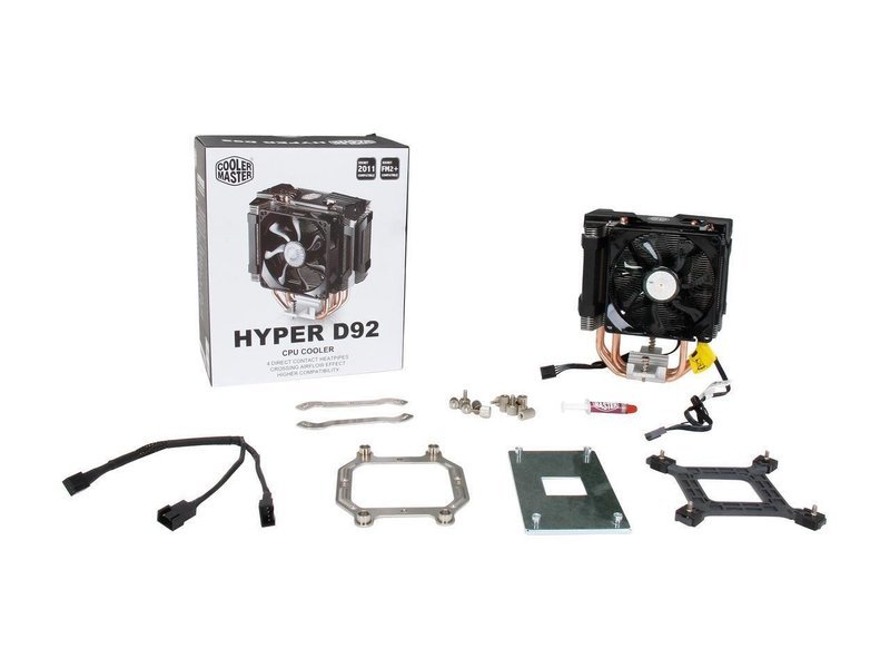 Cooler Master Hyper D92 - CPU Air Cooler with Dual 92mm Offset Push-Pull Fans and Accelerated Cooling System