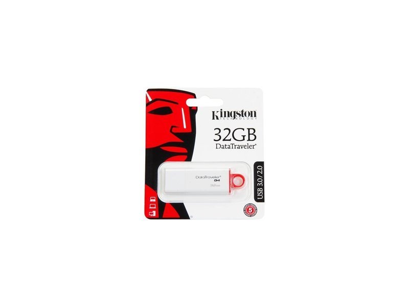 Kingston 32GB DataTraveler G4 USB 3.0 Flash Drive (DTIG4/32GB)