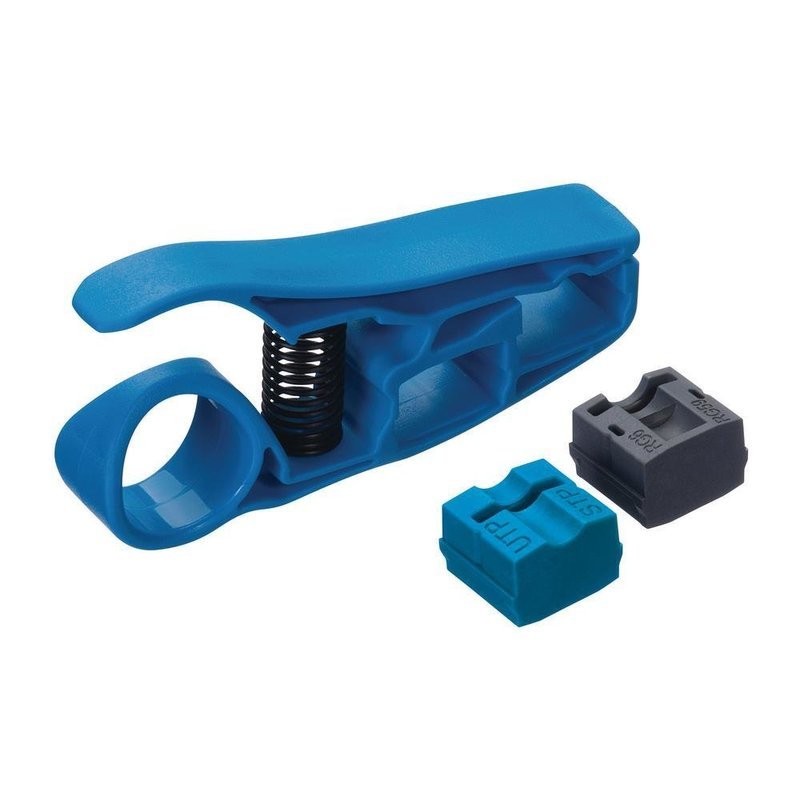 PrepPro Stripper Coax/UTP Cable Stripper, Blue/Gray