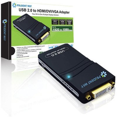 Prudent Way USB 2.0 to HDMI/DVI/VGA Adapter