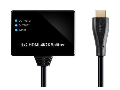 Blackbird 4K 1x2 HDMI Pigtail Splitter