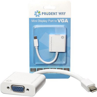 Prudent Way PWI-MD-VGA Adapter VGA Mini Display Port For Apple Mac-book