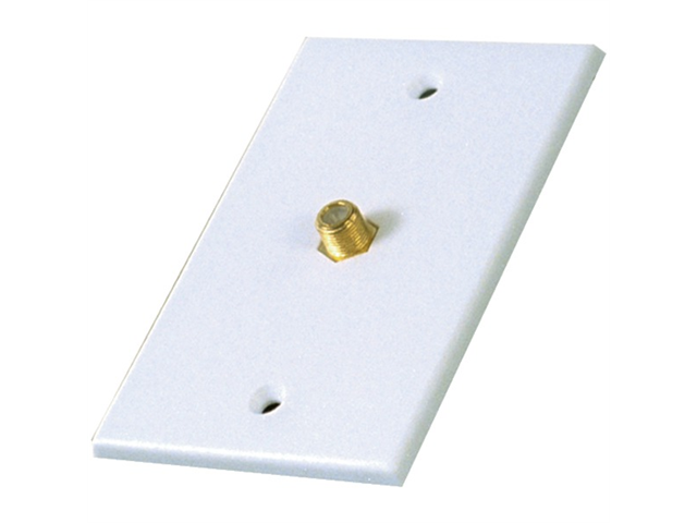 Rca Vh61n Single Coaxial Wall Plate (white)