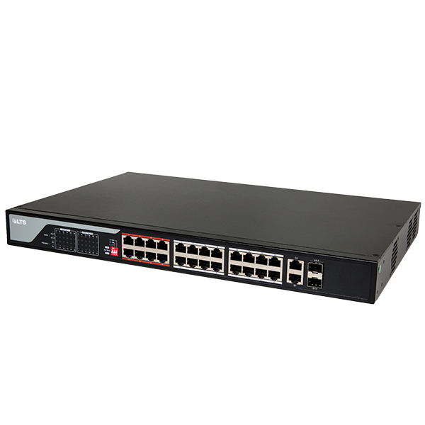 Uplink Port PoE 24p-10/100+2xG