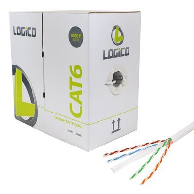 1000FT Logico CAT6 White Cable