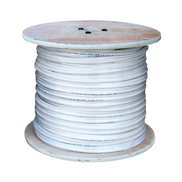 Coaxial Siamese Cable - 1000ft White