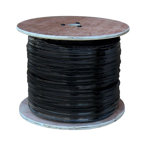 Coaxial Siamese Cable - 1000ft black