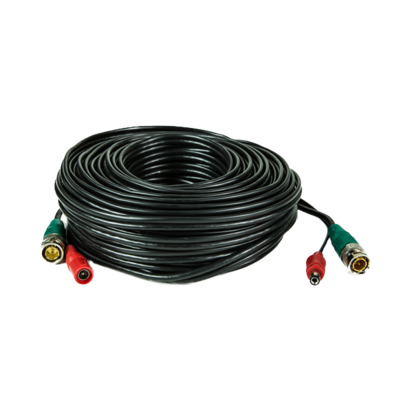 Pre-made Siamese Cable with Connectors - 60ft Black