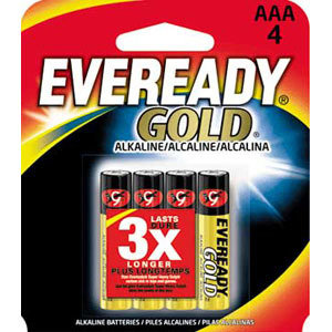 Eveready Gold 4AAA Batteries
